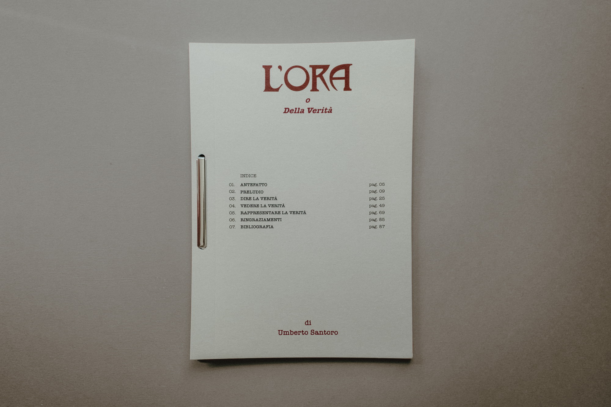 L'Ora o della Verità