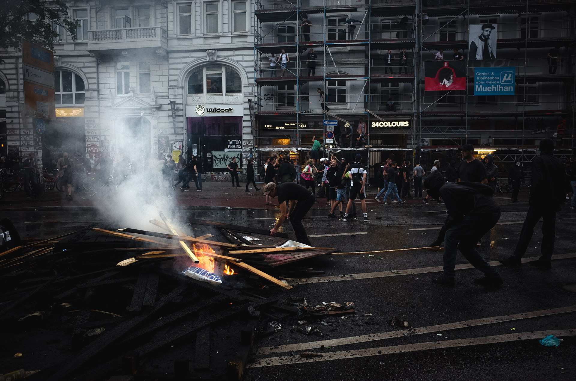 Fire in Hamburg